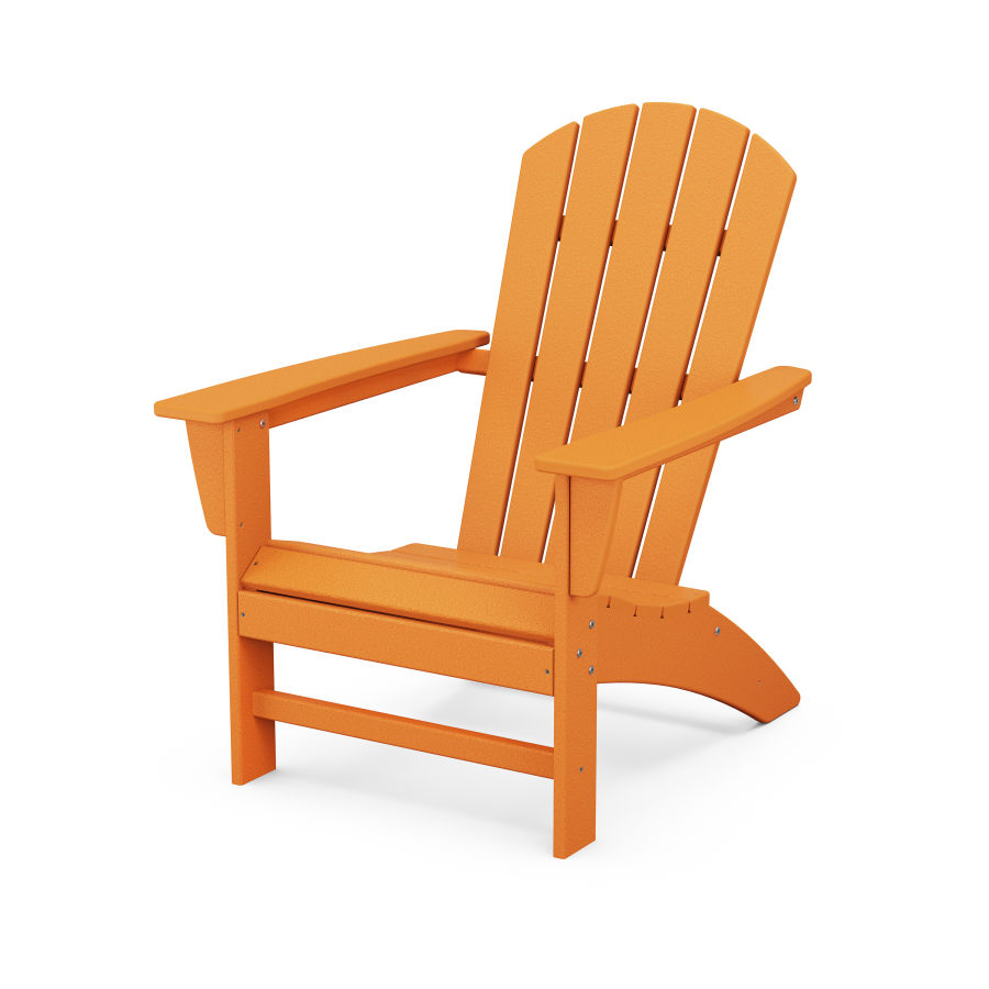 POLYWOOD Nautical Adirondack Chair in Tangerine