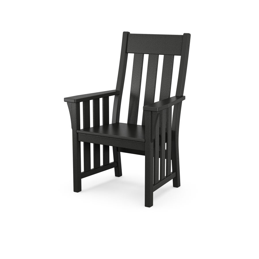 POLYWOOD Acadia Dining Arm Chair in Black