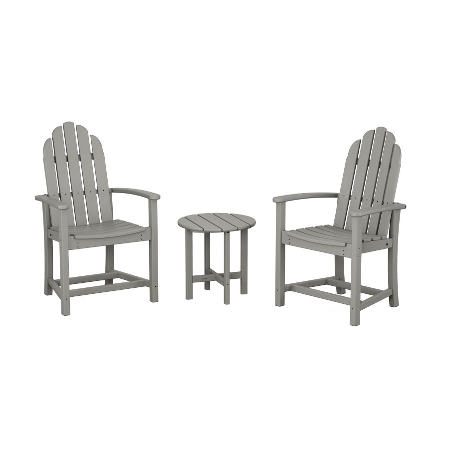 POLYWOOD Classic 3-Piece Upright Adirondack Chair Set