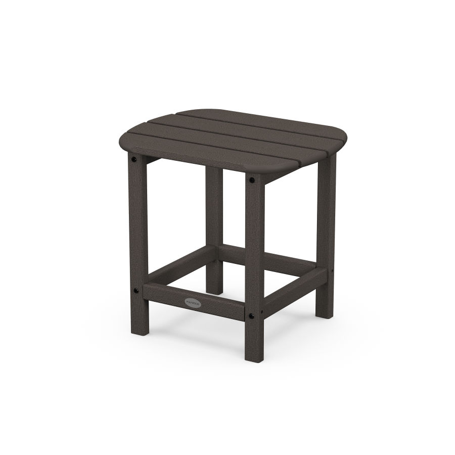 POLYWOOD 18" Side Table in Vintage Coffee