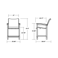 Thumbnail for Coastal Woven Counter Chair
