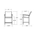 Thumbnail for Coastal Woven Counter Chair