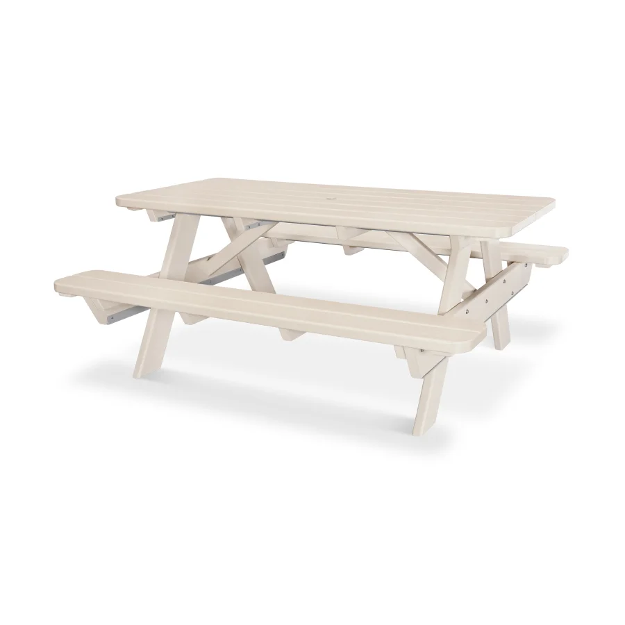 POLYWOOD Park 72" Picnic Table in Sand