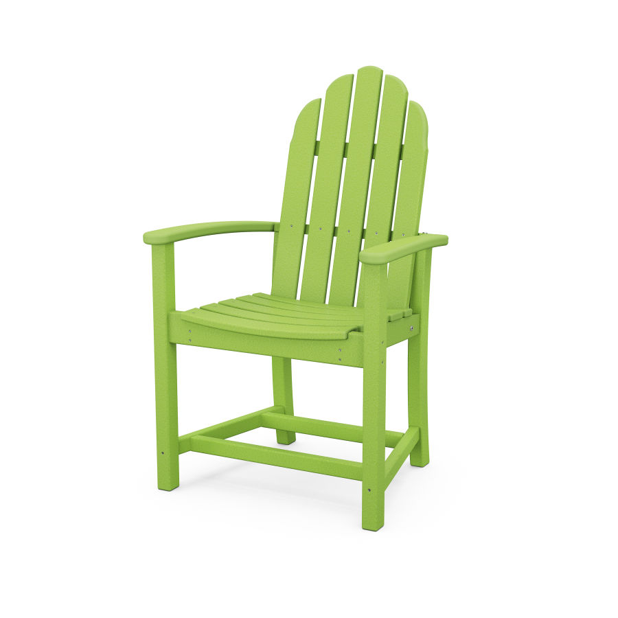 POLYWOOD Classic Adirondack Dining Chair in Lime