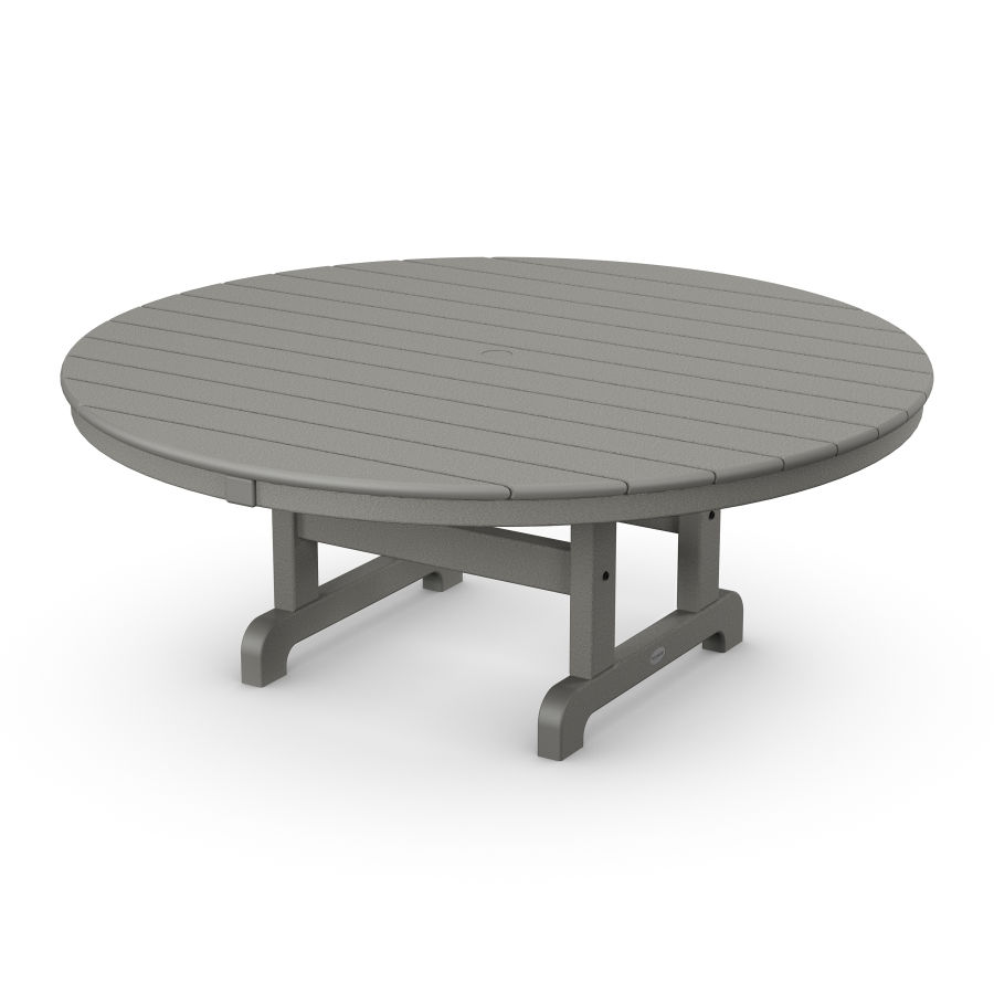 POLYWOOD Round 48" Conversation Table in Slate Grey