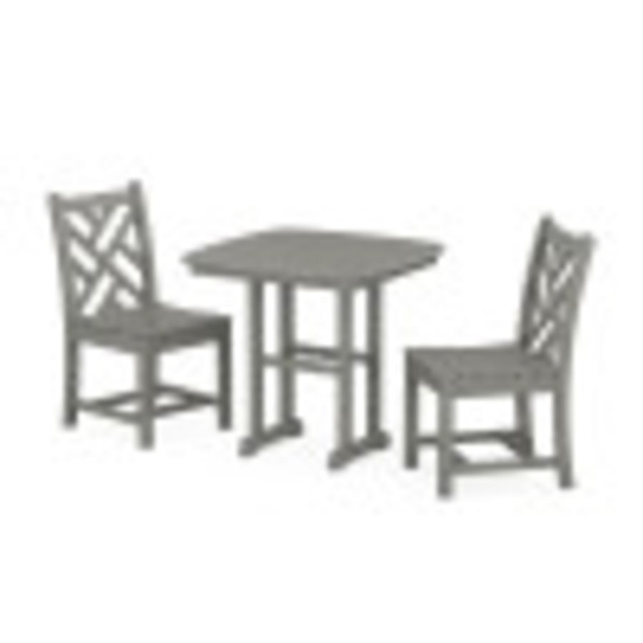 POLYWOOD Chippendale Side Chair 3-Piece Dining Set
