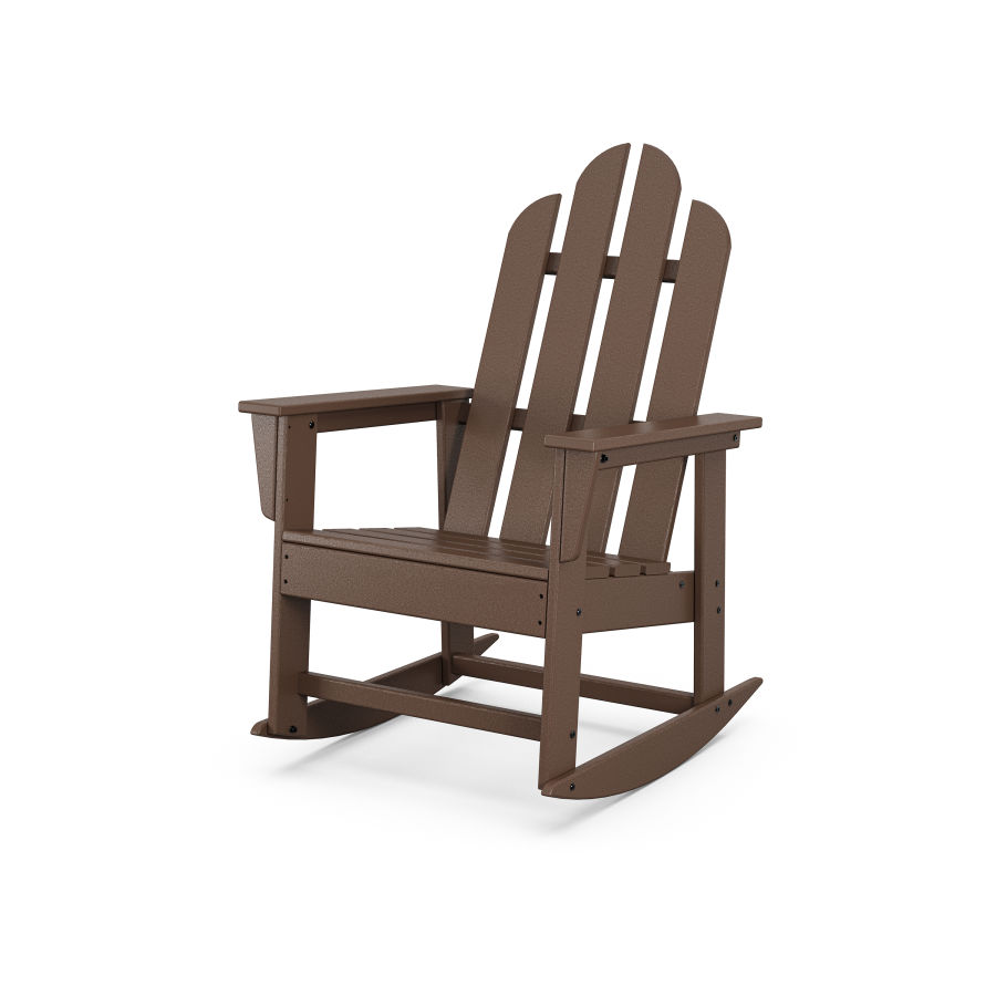 POLYWOOD Long Island Rocking Chair in Mahogany