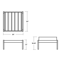 Thumbnail for Cottage Deep Seating Ottoman