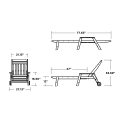Thumbnail for Cottage Chaise with Arms and Wheels
