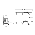 Thumbnail for Cottage Chaise with Arms and Wheels
