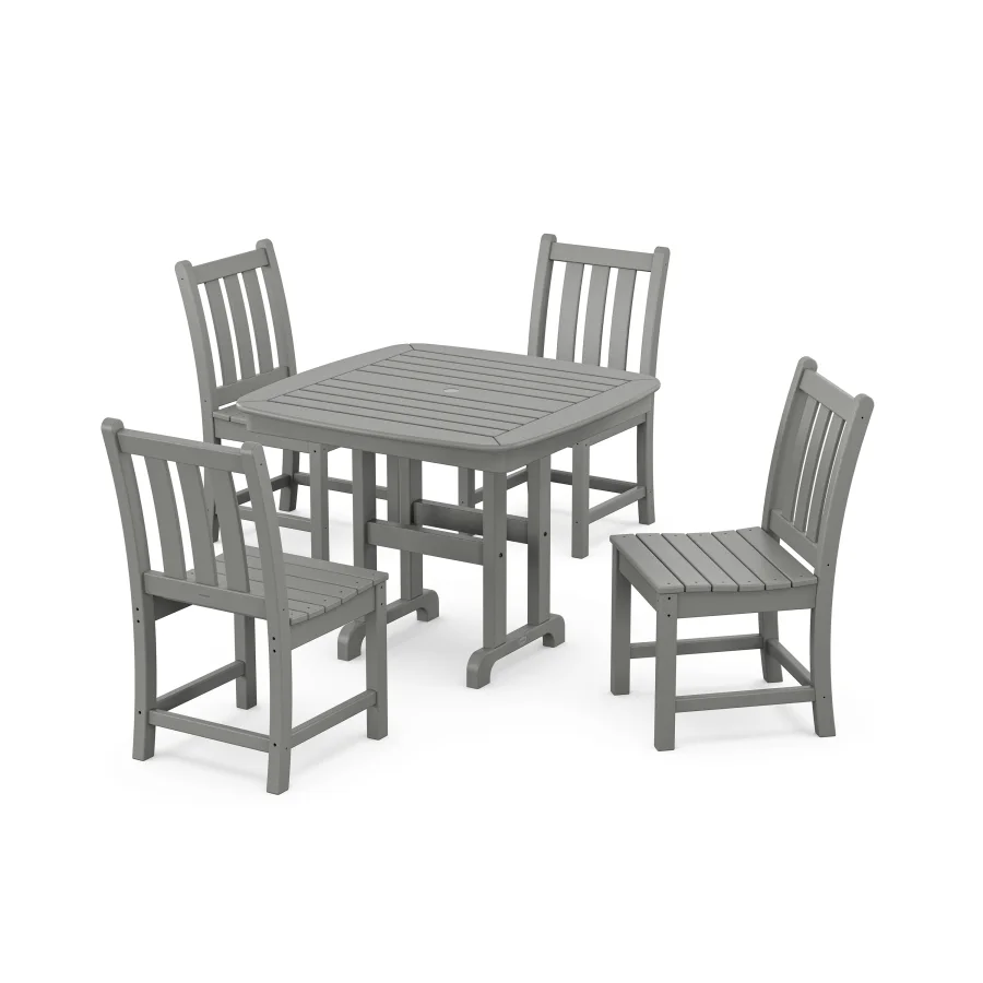 POLYWOOD Traditional Garden Side Chair 5-Piece Dining Set