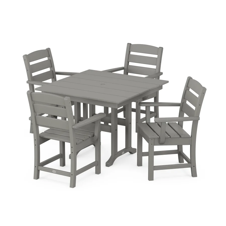 POLYWOOD Lakeside 5-Piece Farmhouse Dining Set