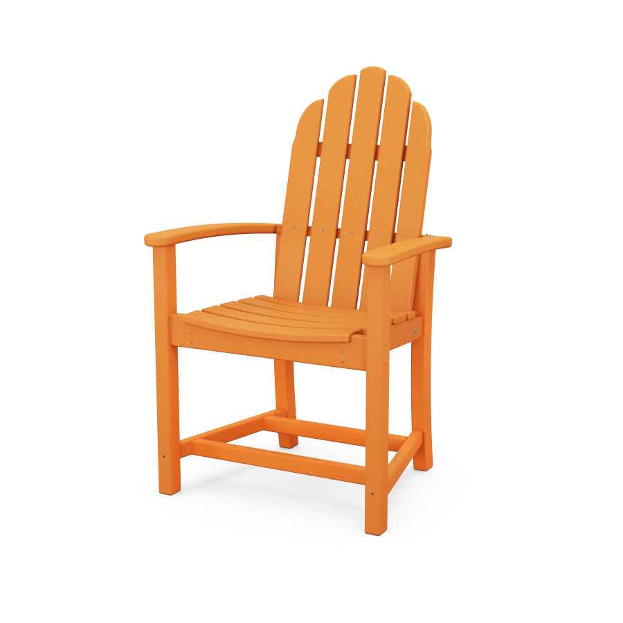 POLYWOOD Classic Upright Adirondack Chair in Tangerine