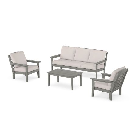 POLYWOOD Country Living 4-Piece Deep Seating Set with Sofa