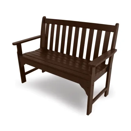 POLYWOOD Ivy 48" Garden Bench in Mahogany