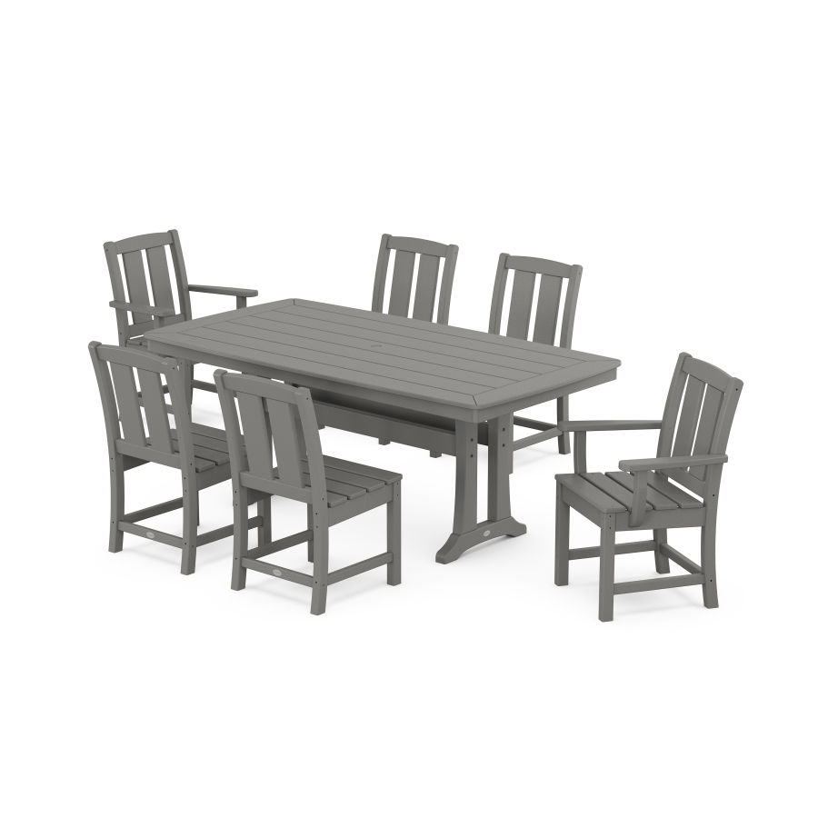 POLYWOOD Mission 7-Piece Dining Set with Trestle Legs