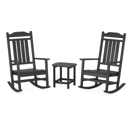 Country Living Legacy Rocking Chair 3-Piece Set in Black