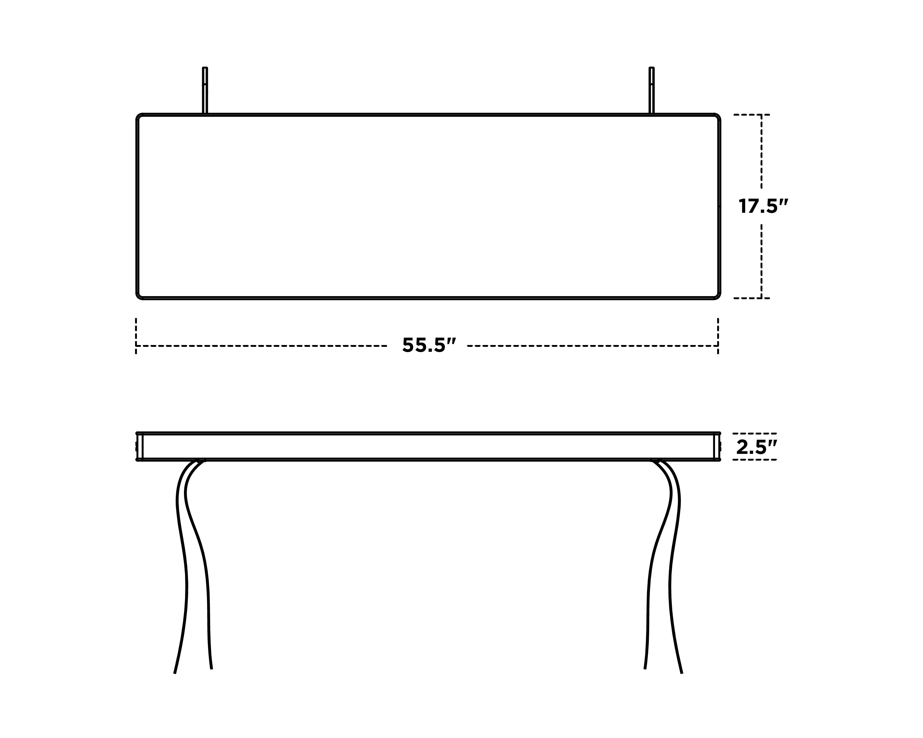 Dimensions for Chinoiserie Bench Seat Cushion