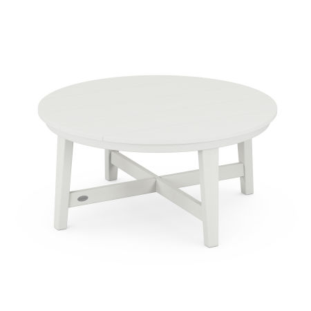 Newport 36" Round Coffee Table in Vintage White