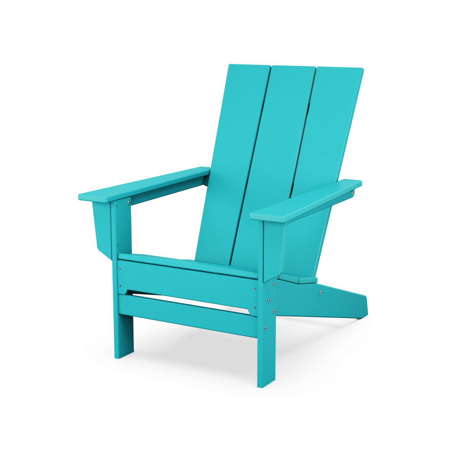 POLYWOOD Modern Studio Adirondack Chair in Aruba