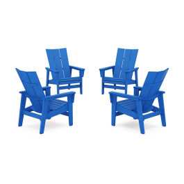 Dark blue outlet plastic adirondack chairs