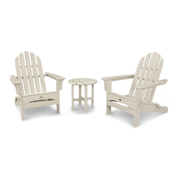 Cape Cod Folding Adirondack Set with Side Table