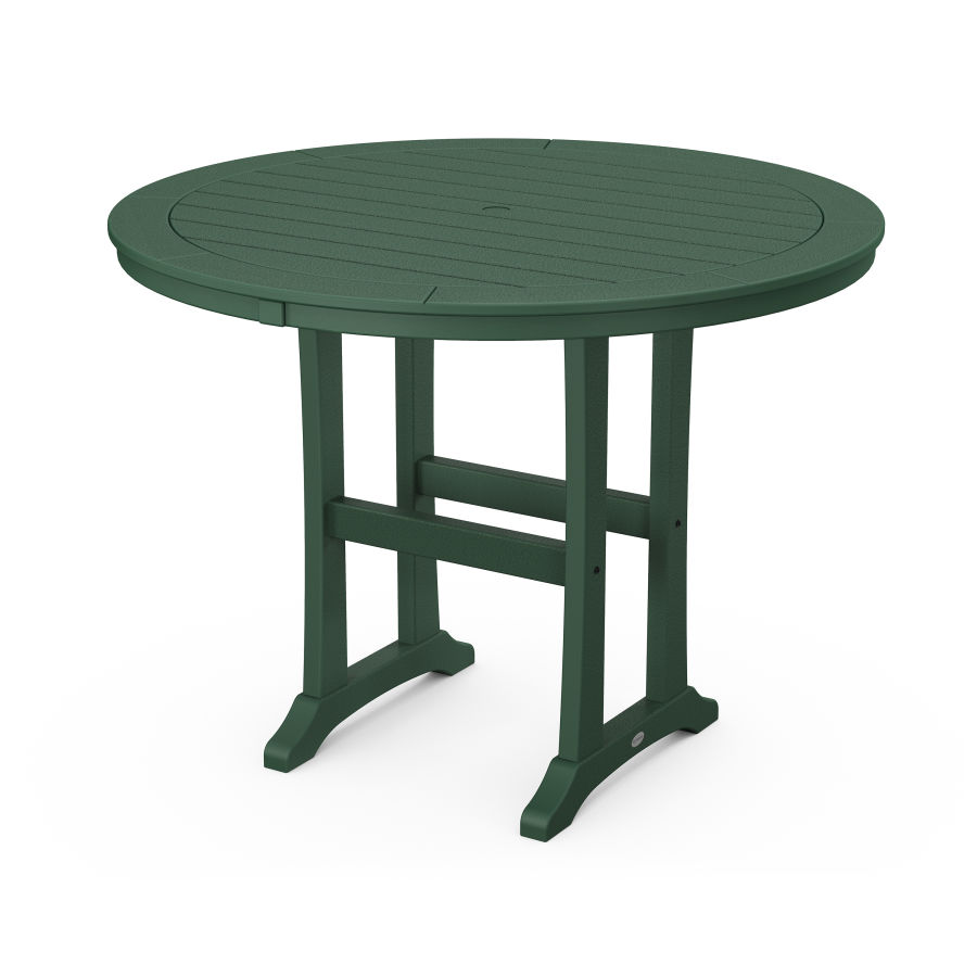 POLYWOOD 48" Round Counter Table in Green