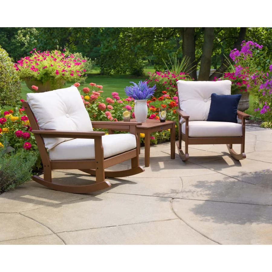 Vineyard 3-Piece Deep Seating Rocking Chair Set