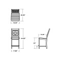 Thumbnail for Chinoiserie Counter Side Chair