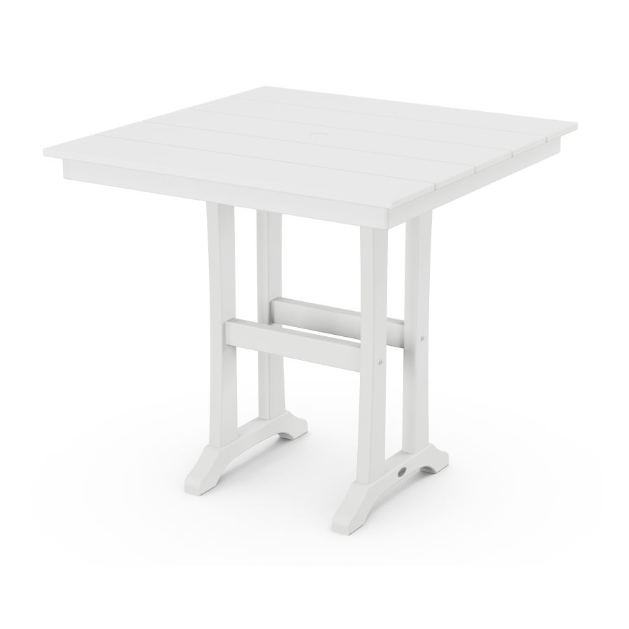POLYWOOD 37" Counter Table in White