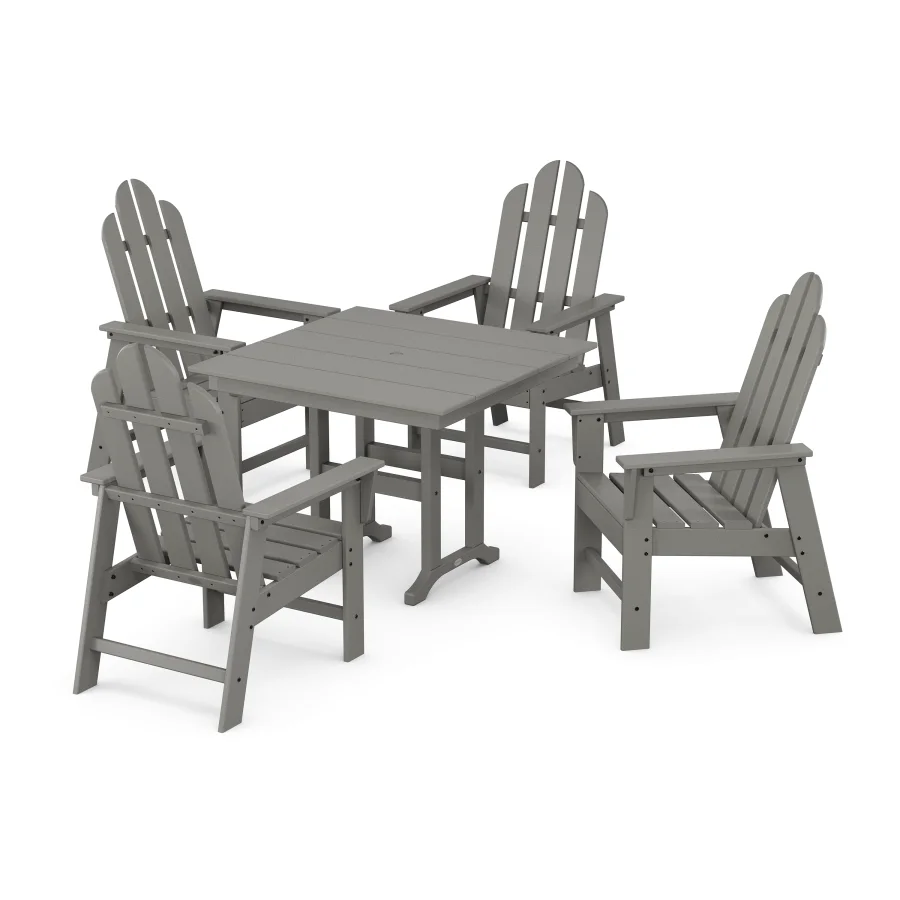 POLYWOOD Long Island 5-Piece Farmhouse Dining Set