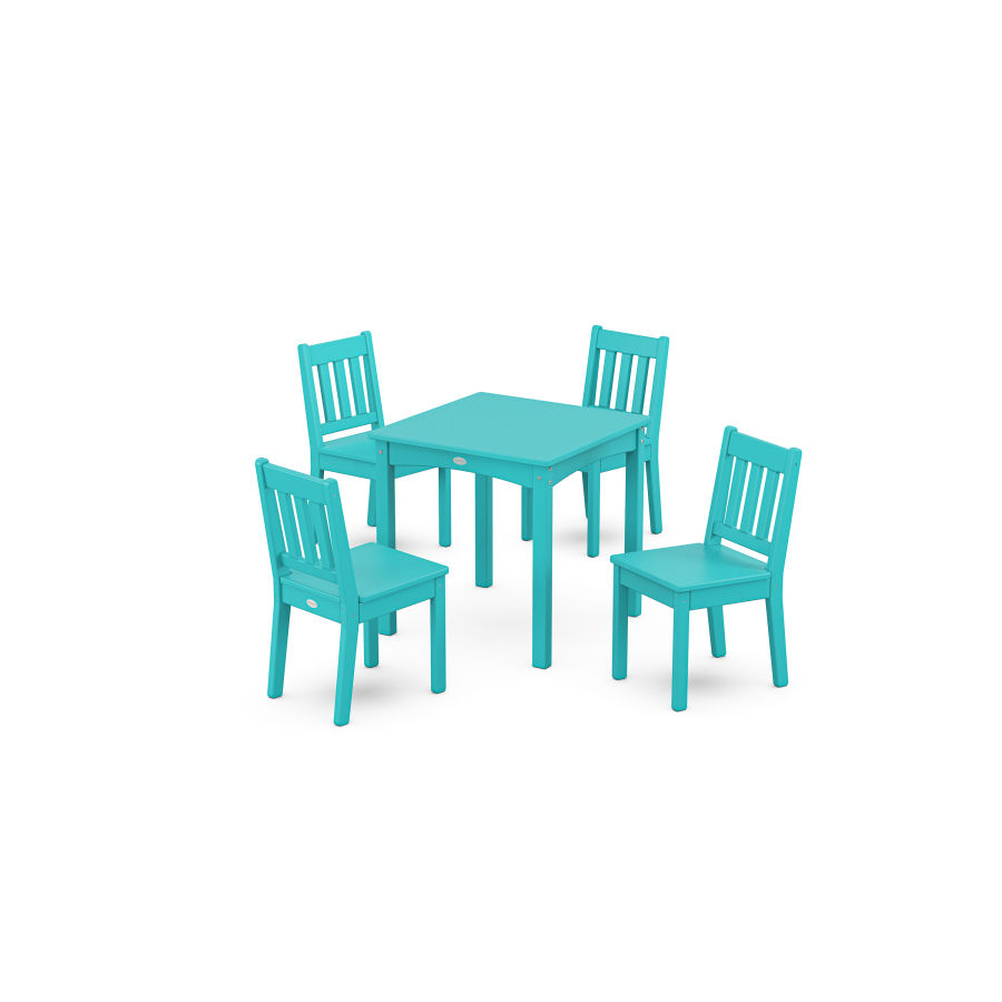 POLYWOOD Vineyard Kids 5-Piece Dining Set in Aruba