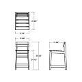 Thumbnail for Modern Studio Plaza Lowback Counter Chair