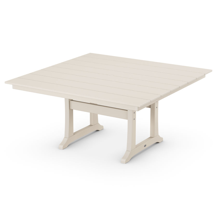 POLYWOOD 59" Square Dining Table in Sand