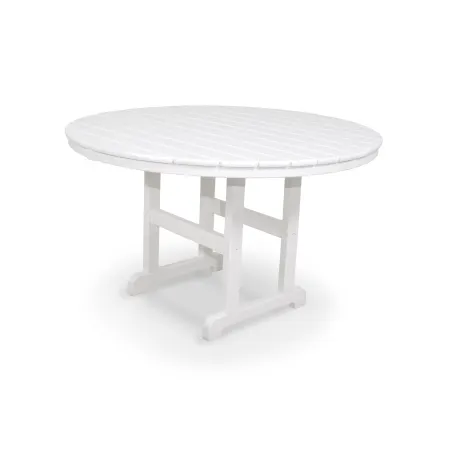 POLYWOOD Classics Round 48" Dining Table in White