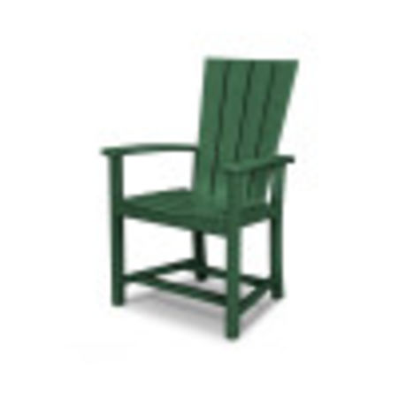 POLYWOOD Quattro Upright Adirondack Chair in Green