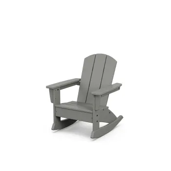 POLYWOOD Kids Nautical Adirondack Rocking Chair