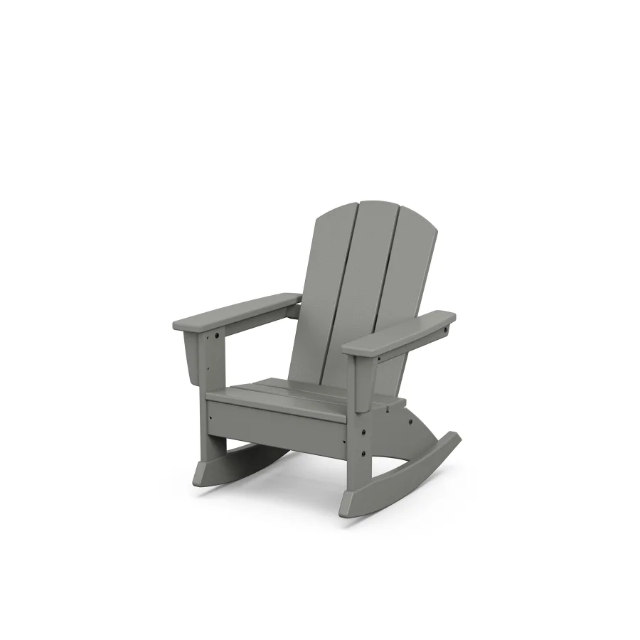 POLYWOOD Kids Nautical Adirondack Rocking Chair