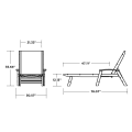Thumbnail for Coastal Woven Chaise with Arms