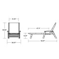 Thumbnail for Coastal Woven Chaise with Arms