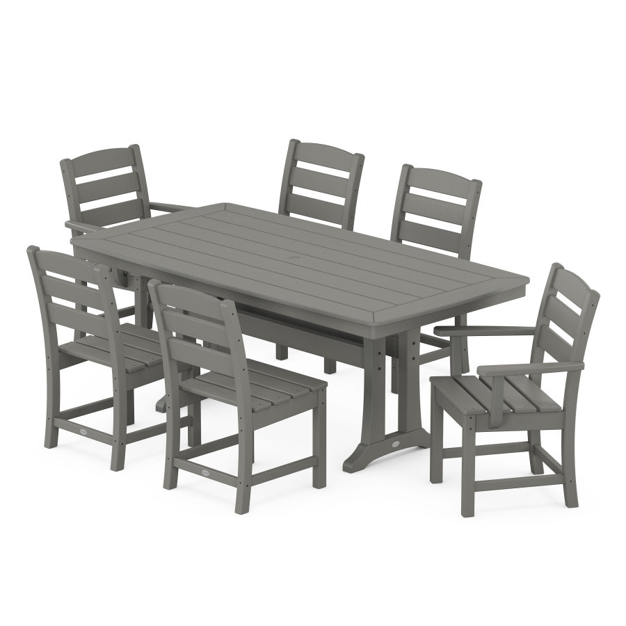 POLYWOOD Lakeside 7-Piece Dining Set with Trestle Legs