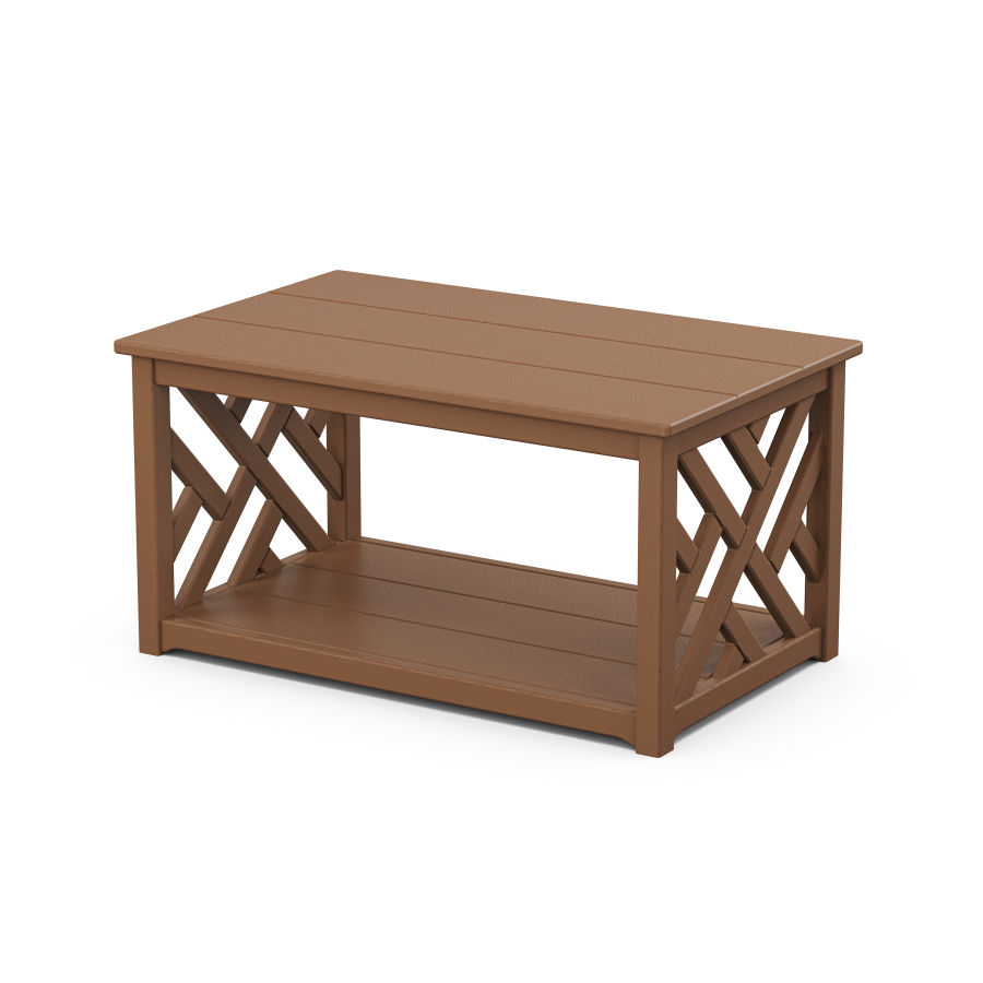 POLYWOOD Chippendale Coffee Table in Teak