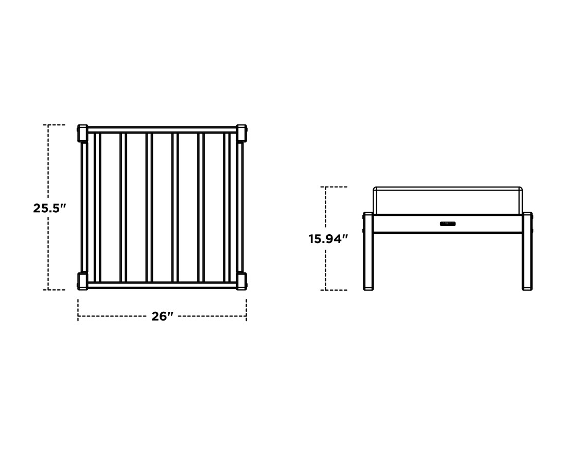 Dimensions for Deep Seating Ottoman