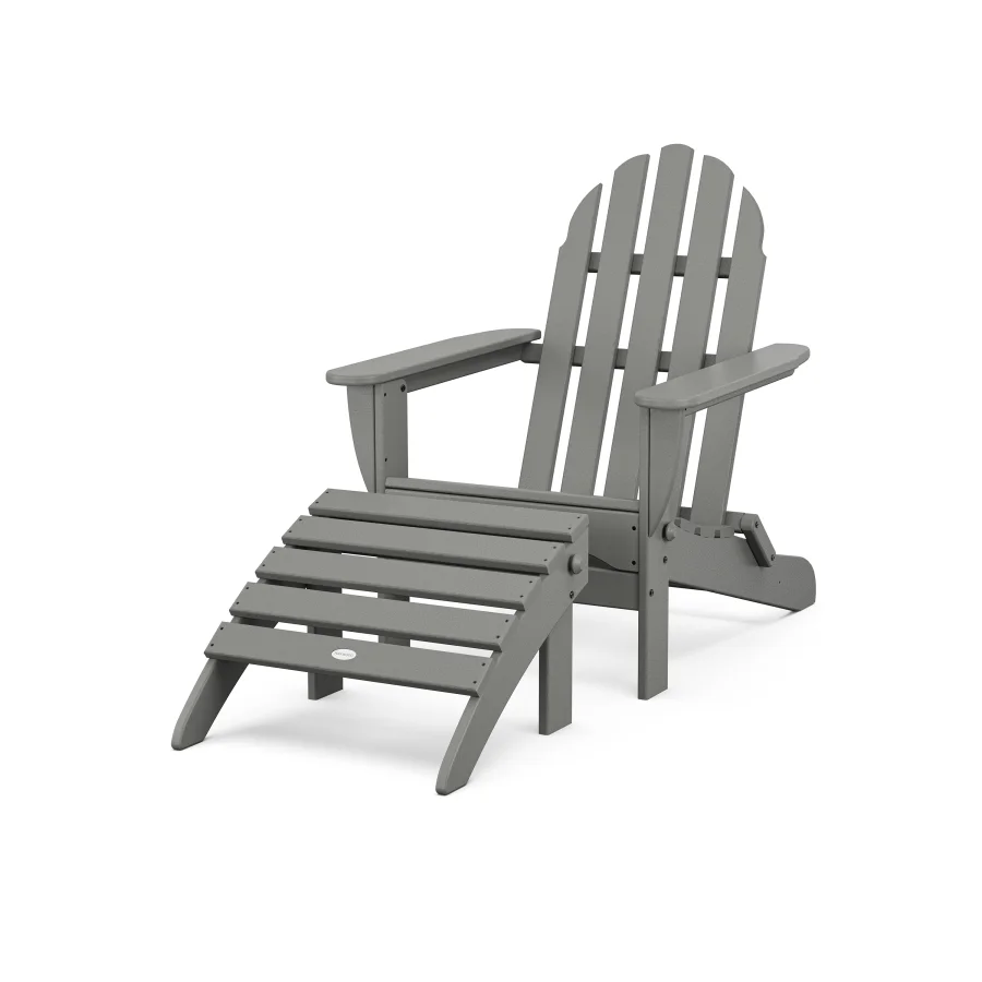 POLYWOOD Classic Adirondack 2-Piece Set