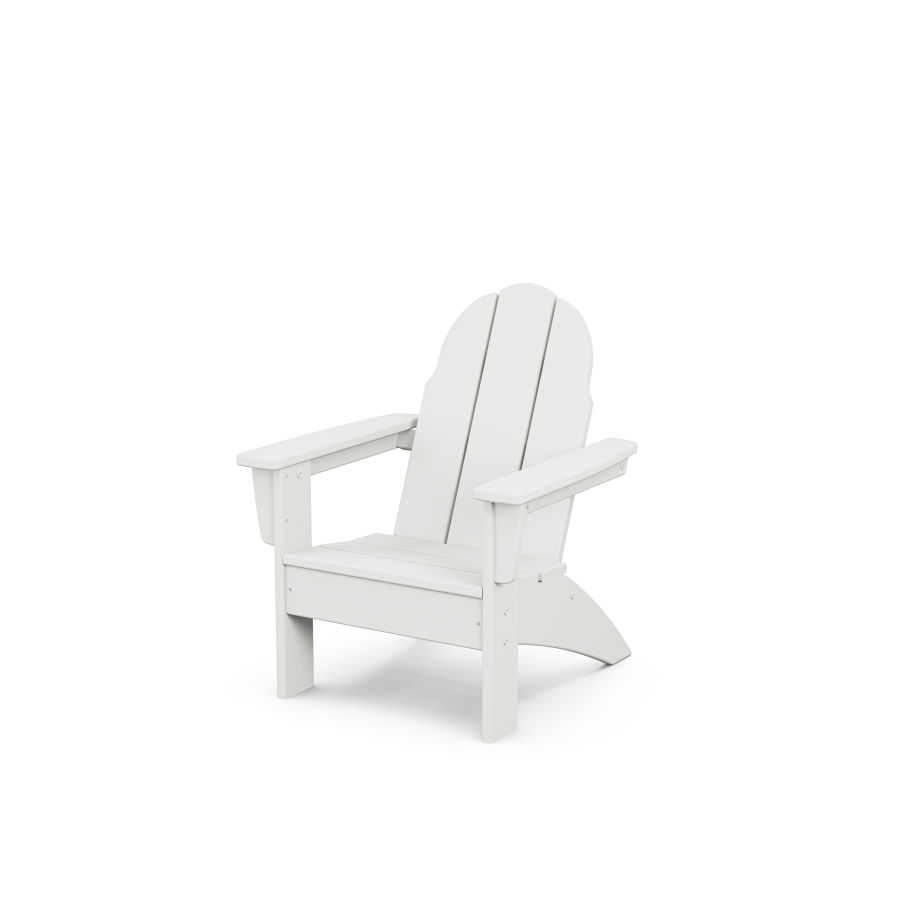 POLYWOOD Kids Vineyard Adirondack Chair in White