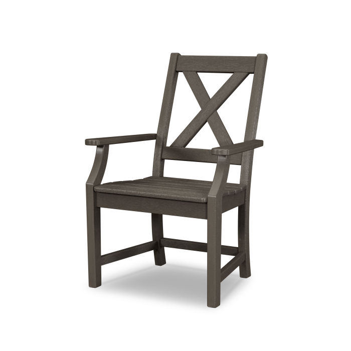 POLYWOOD Braxton Dining Arm Chair in Vintage Finish
