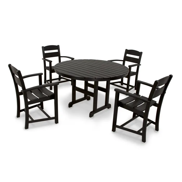 POLYWOOD Classics 5-Piece Round Dining Set