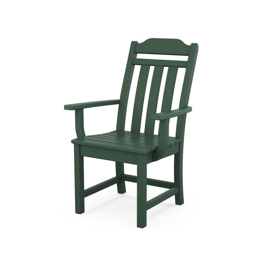 POLYWOOD Country Living Dining Arm Chair in Green