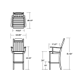 Thumbnail for Cottage Bar Arm Chair