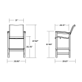 Thumbnail for Coastal Woven Bar Chair